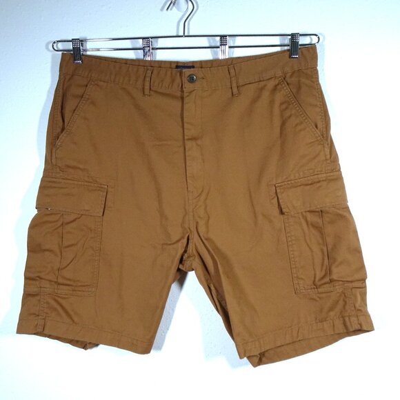 Levi's Cargo Shorts Men's Size 42 Brown Twill Loose Fit - Picture 1 of 7